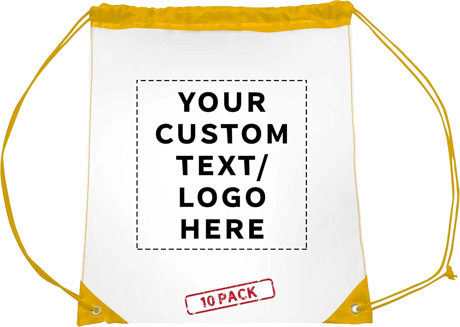 DISCOUNT PROMOS Plastic Drawstring Backpacks