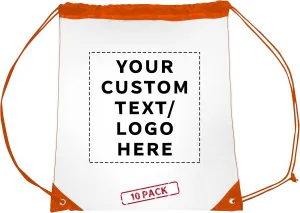 DISCOUNT PROMOS Plastic Drawstring Backpacks