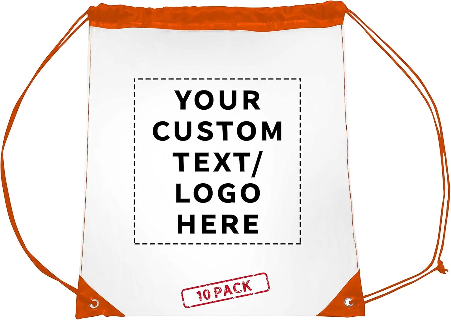 DISCOUNT PROMOS Plastic Drawstring Backpacks