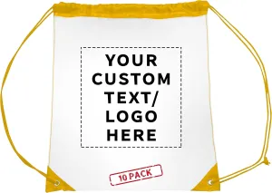 DISCOUNT PROMOS Plastic Drawstring Backpacks