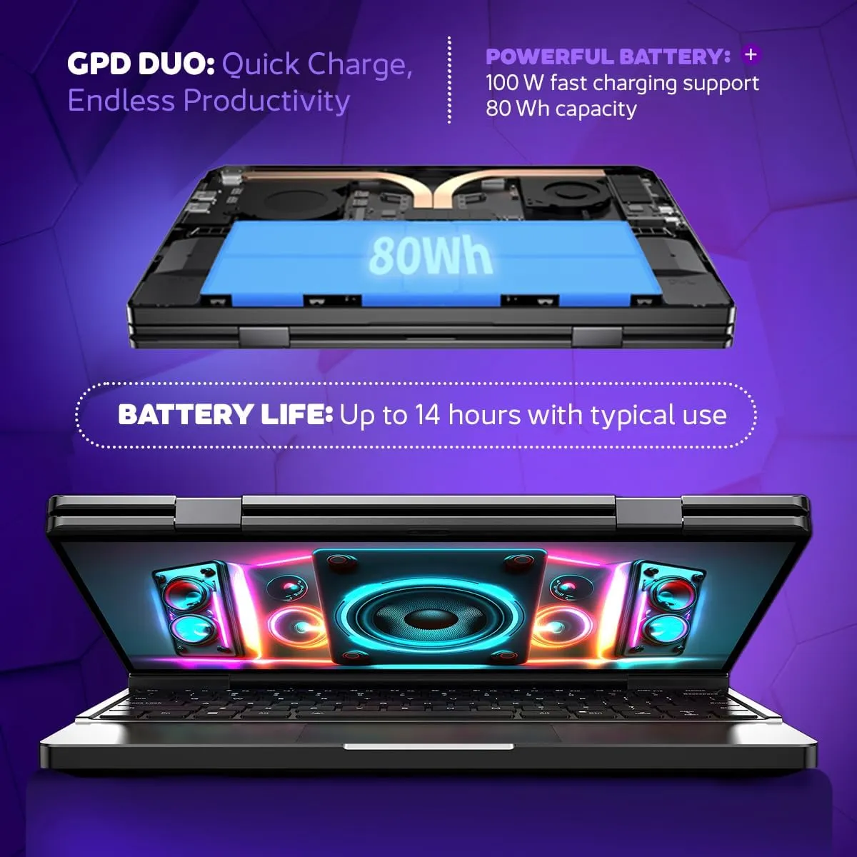 Duo Dual-Screen Laptop: 13.3" OLED Displays, AMD Ryzen AI 9 HX 370, 32GB RAM, 1TB SSD, Stylus Support, 10-Point Touch, 4096 Pressure Levels, Dual 360° Hinge, AI PC