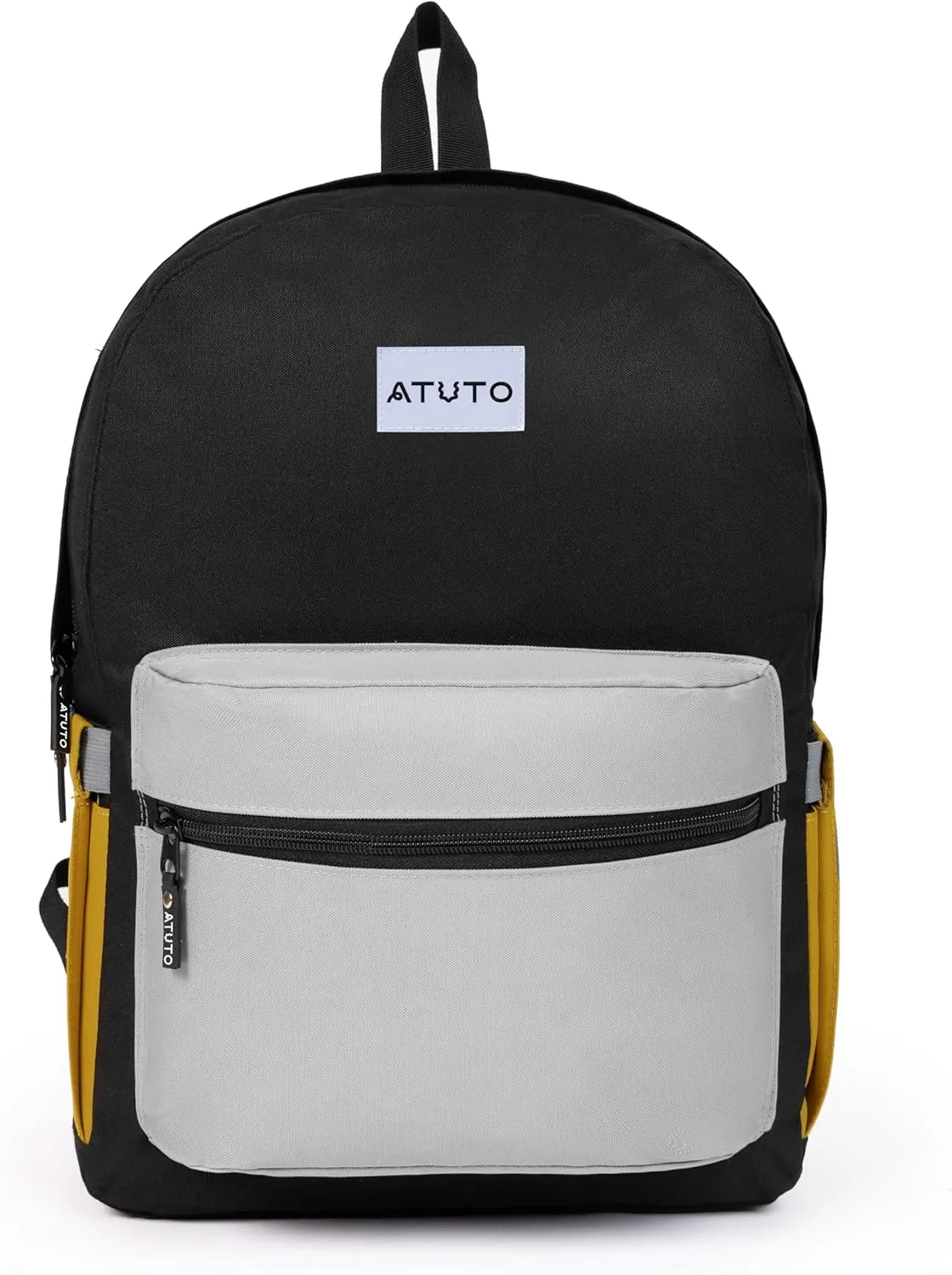 Everyday Backpack, Basic Backpack for Women and Men, Casual Backpack with 20L, Classic Backpack with Durable Fabric (Tricolor Black)