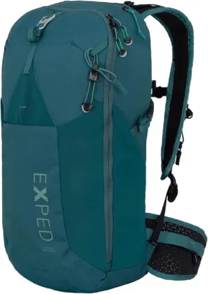 Exped Skyline 30 Liter Backpack - Lightweight Daypack Used for Demanding Hikes, and Multi-Day Hut Tours, Rain Cover, Storage and Bladder Compartment, Medium/Long, Cypress