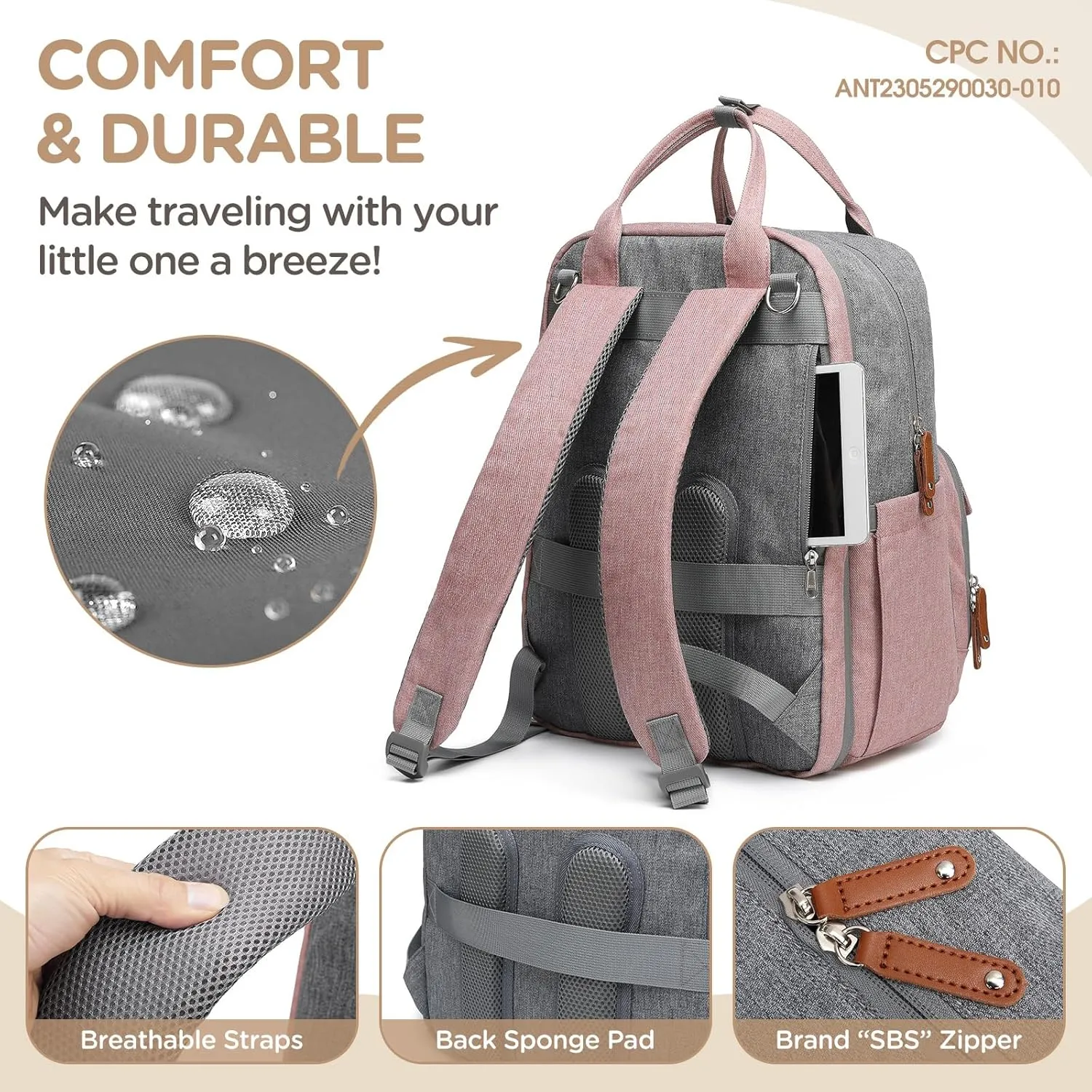 Extra Large Diaper Bag for 2 Kids - Expandable 35L Twin Baby Bags Backpack with 4 Insulated & 16" Laptop Pocket & 2 Compartments - Big Diapers Backpacks - Travel Pañaleras Para Bebe, Unisex