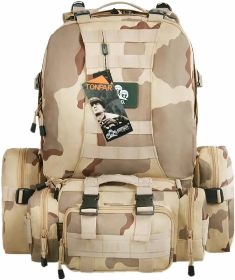 Eysee Military Army hiking backpacks backpack 45L-60L 900D nylon with waterproof and durable multi-purpose travel bag