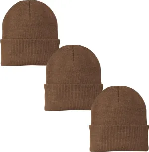 Fine Knit Watch Cap Beanie, Winter Hat, 100% Acrylic, Made in USA, One Size