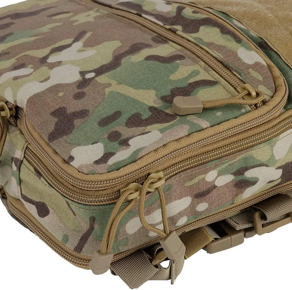Flat Tactical MOLLE Backpack Military Multifunctional Airsoft Tool Bag Camping Bag Travel Hunting Hiking Backpack, 50*30*15com