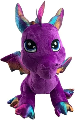 Friendly The Baby Dragon 8 inch Plush Stuffed Animal - Soft Cuddly Baby Dragon Toy for Kids, Fantasy Creature Plush Bears, Ideal Birthday for Toddlers