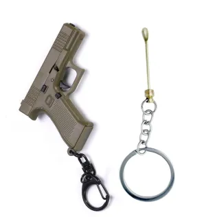 G45 Keychain Good Gift for Boyfriend or Husband 1:4 Mini Pistol Shape Keychain