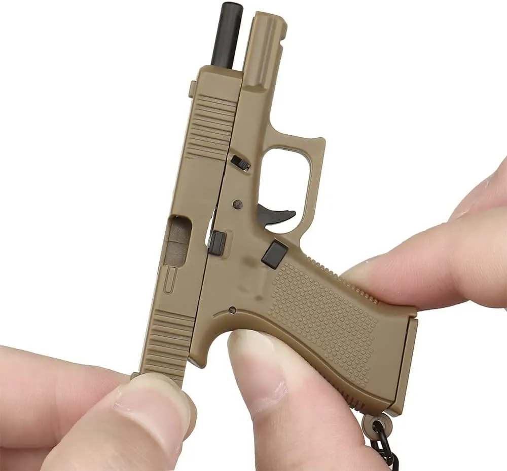 G45 Keychain Good Gift for Boyfriend or Husband 1:4 Mini Pistol Shape Keychain