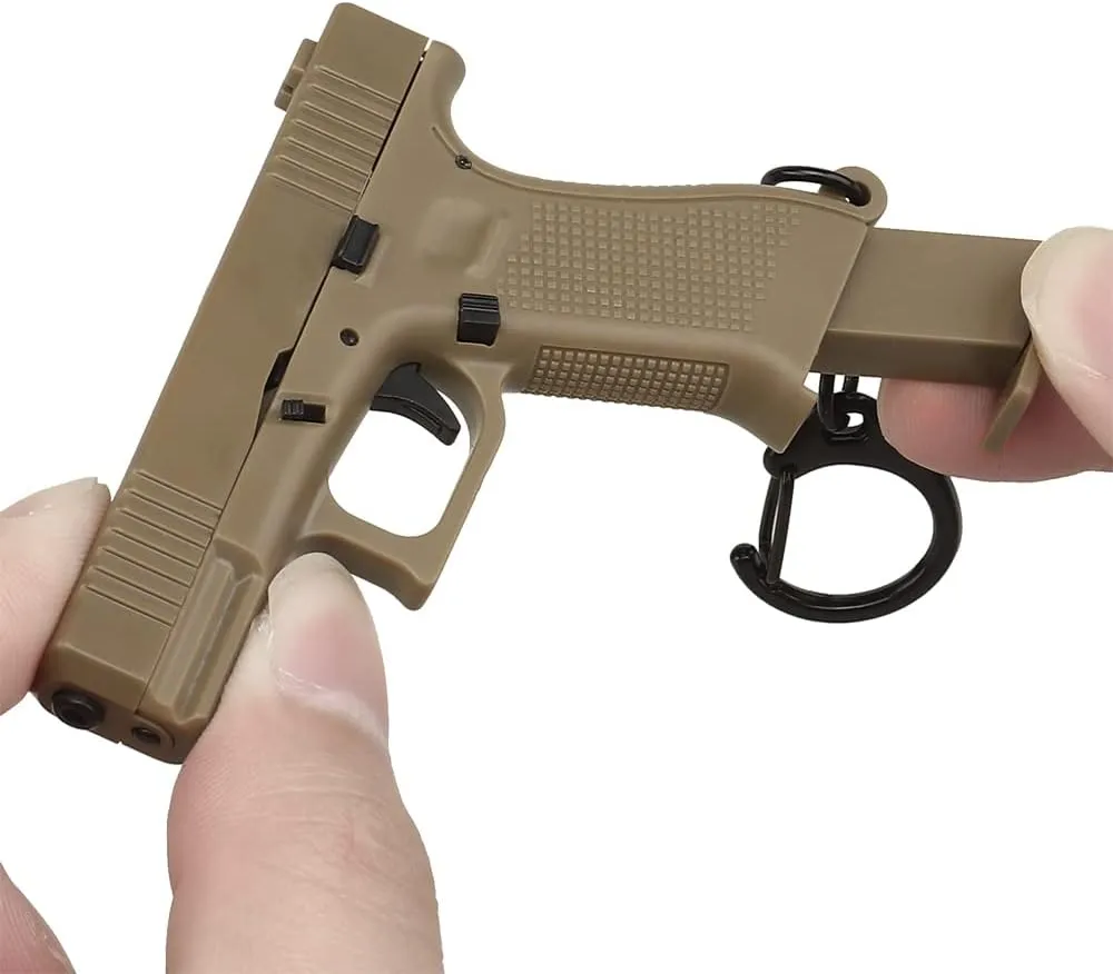 G45 Keychain Good Gift for Boyfriend or Husband 1:4 Mini Pistol Shape Keychain
