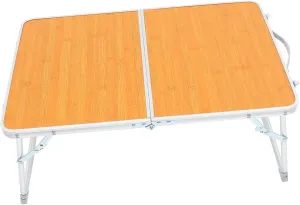 GANAZONO Portable Wear-Resistant Folding Table for Camping Home Use Compact Bed Desk Heavy Load Capacity Convenient Storage Easy for Picnics Bbqs and Outdoor Activities