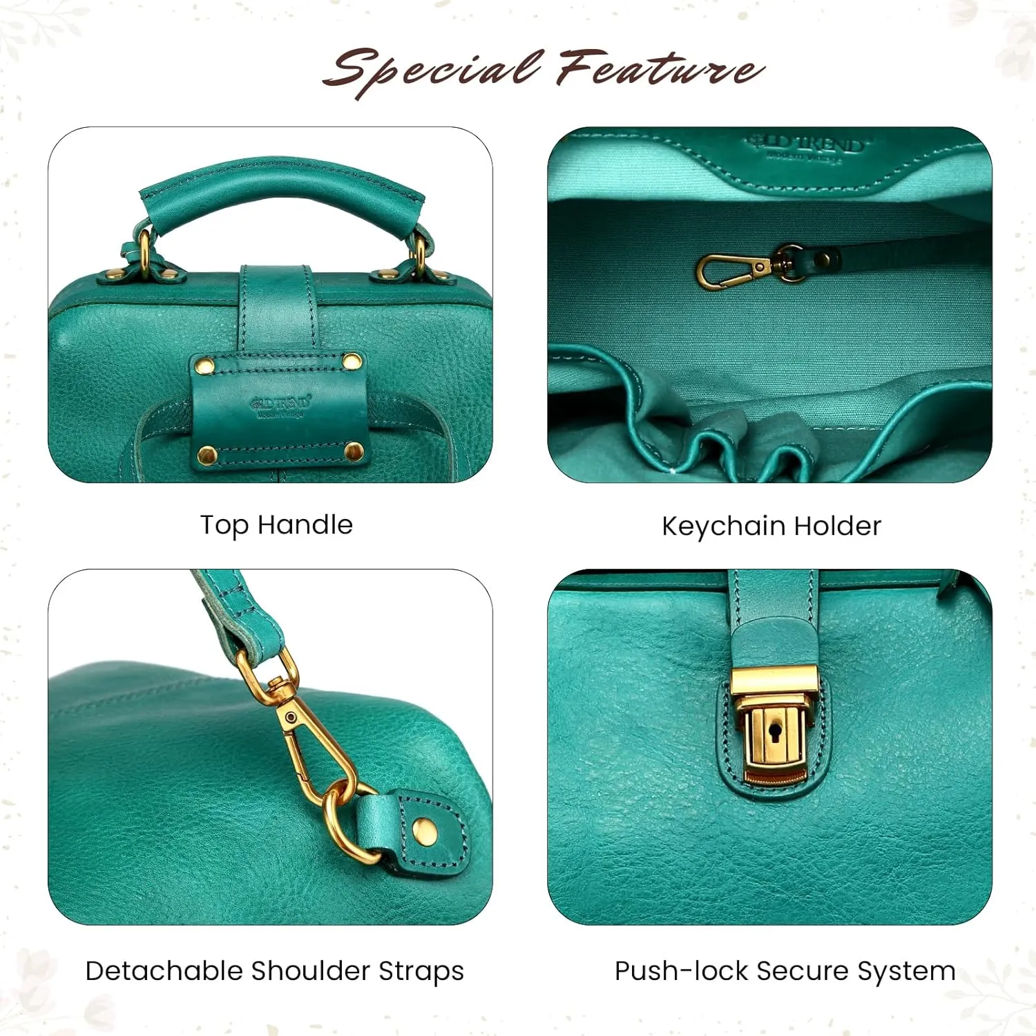 Genuine Leather Backpack Purse for Women Casual Daypack Small Business Casual Fashion Backpack for Women (Aqua)