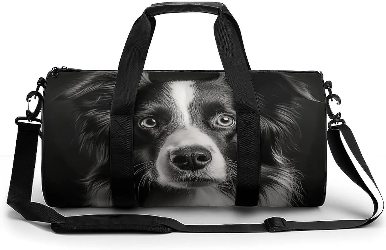 Gym Bag A Photo of A Dog Duffel Bag for Men Women Overnight Bag with Shoe Compartment Workout Bags