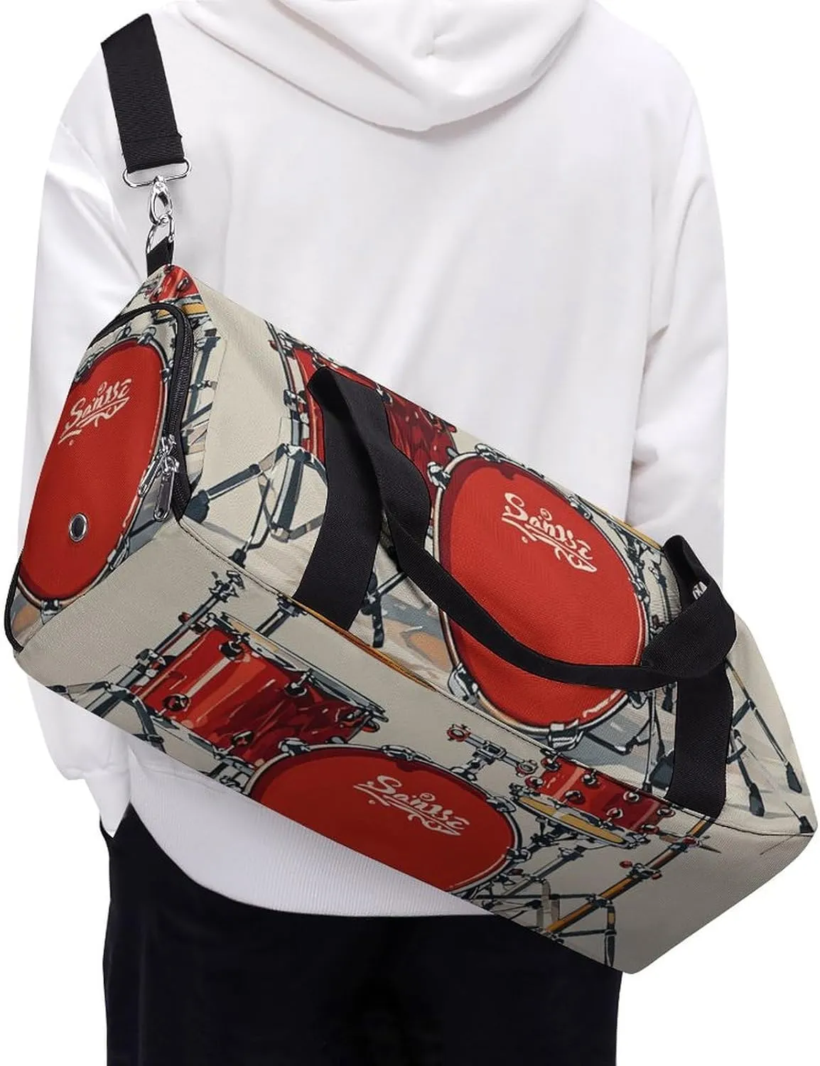 Gym Bags for Men Women Concert Party Duffle Bag Travel Overnight Bag with Shoe Compartment Tote Bags