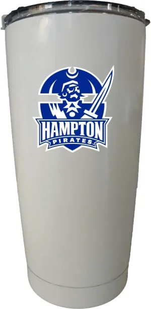 Hampton University White Insulated Stainless Steel Tumbler White. Officially Licensed Collegiate Product