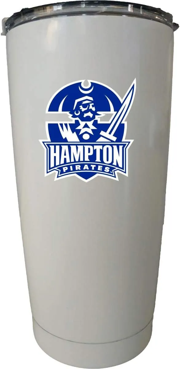 Hampton University White Insulated Stainless Steel Tumbler White. Officially Licensed Collegiate Product
