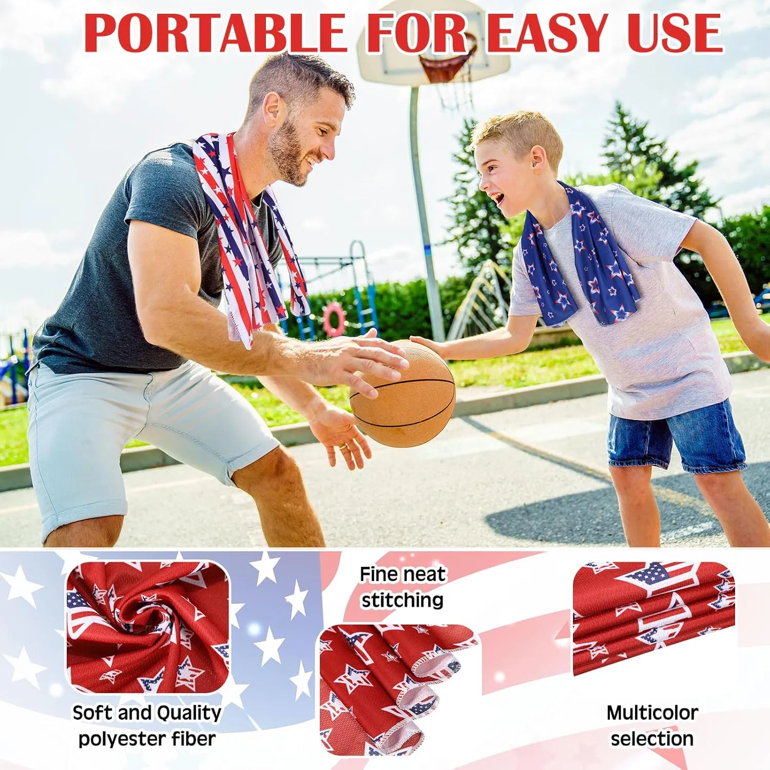 Hosuly Cooling Towel Bulk Ice Towel Chilly Breathable Polyester Soft Sport for Neck Yoga Athletes Gym Workout Camping Fitness Running 32 x 12 Inch