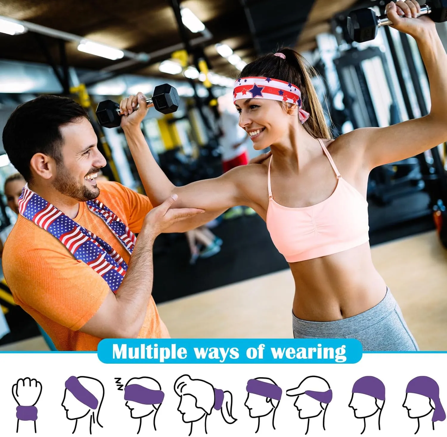 Hosuly Cooling Towel Bulk Ice Towel Chilly Breathable Polyester Soft Sport for Neck Yoga Athletes Gym Workout Camping Fitness Running 32 x 12 Inch