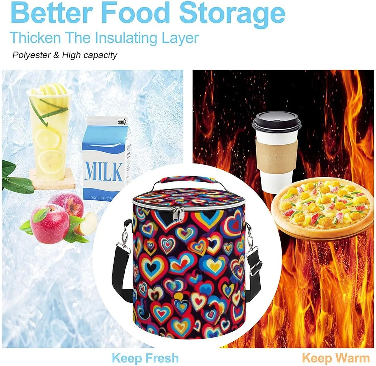 Insulated Leak-Proof Cooler Backpack for Women and Men Camping, Travel, Picnic