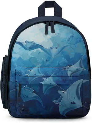 Island-Indonesia Manta Rays Travel Laptop Backpack for Men Women Lightweight Shoulder Bag Work Bag Daypack