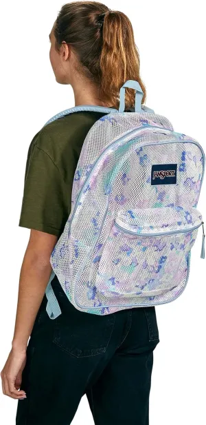 JanSport Mesh Pack - See Through Backpack Ideal for Class or Beach Outtings, Mystic Floral