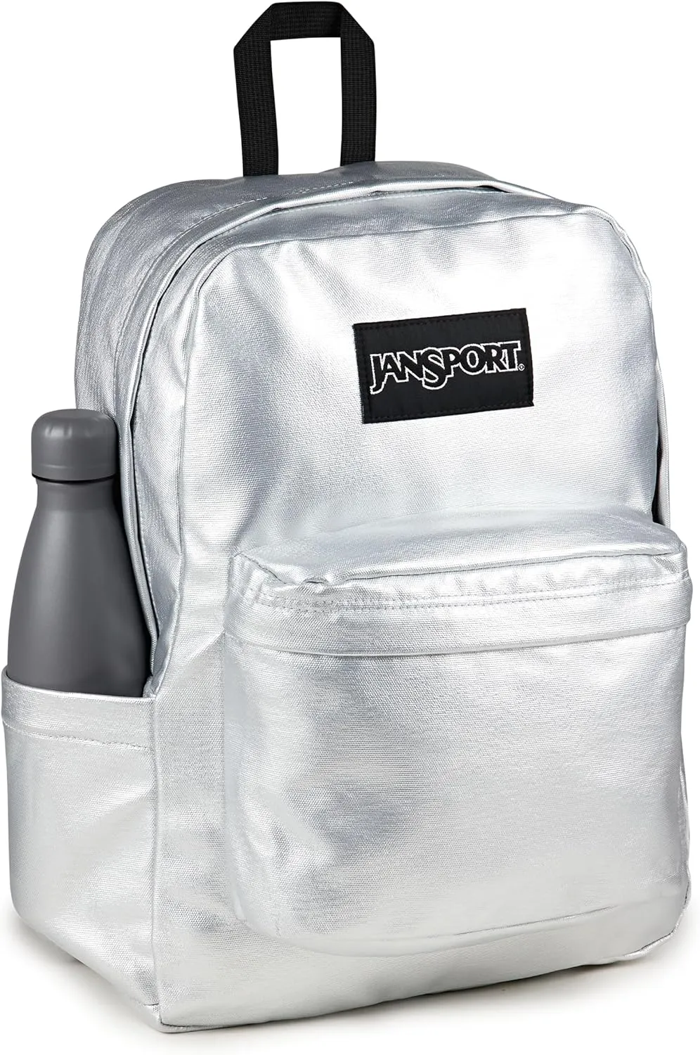 JanSport Superbreak Plus FX Backpack - Work, Travel, or Laptop Bag with Water Bottle Pocket - Surreal Shine​