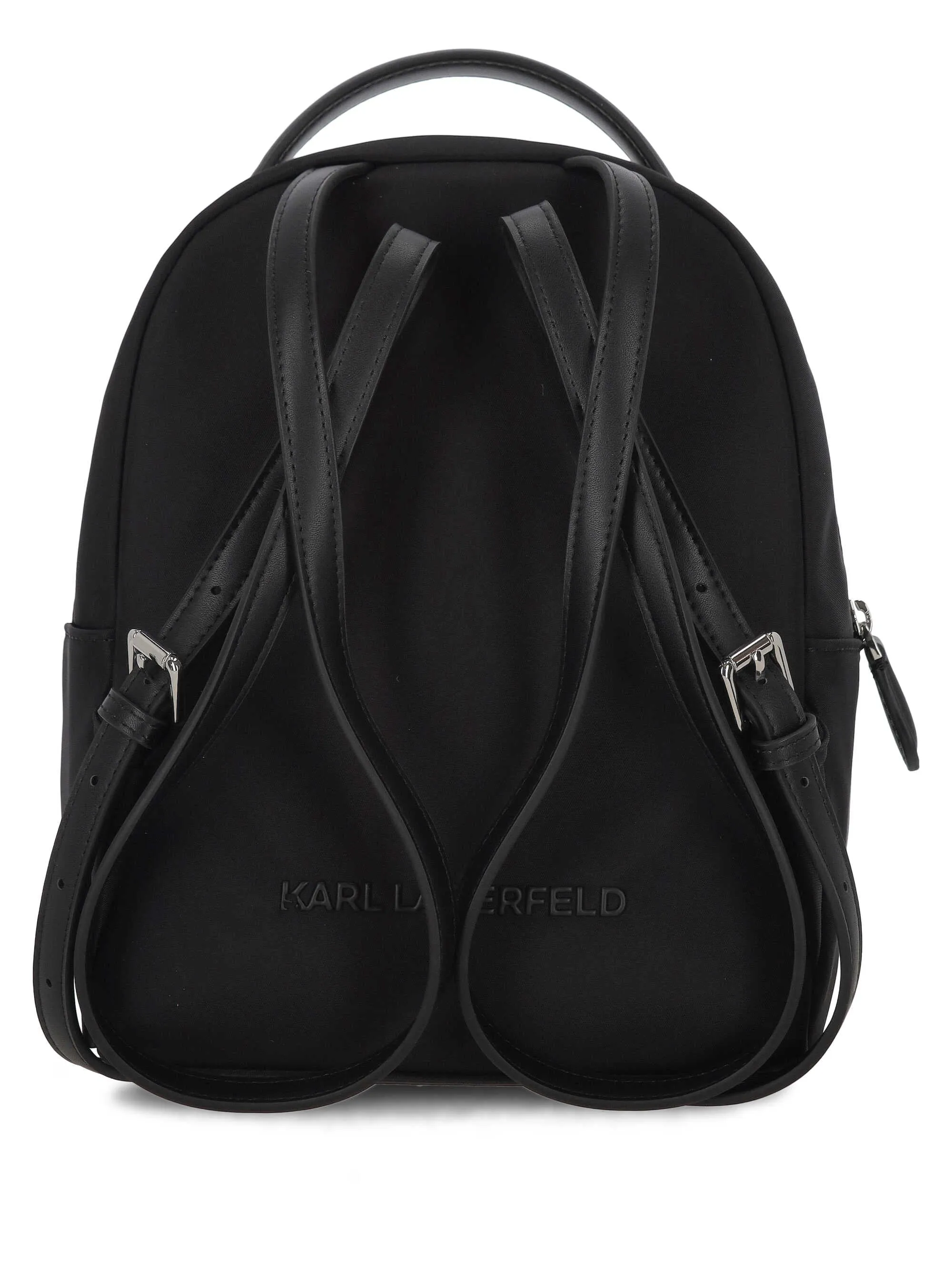 Karl Lagerfeld svart ryggsäck med patch