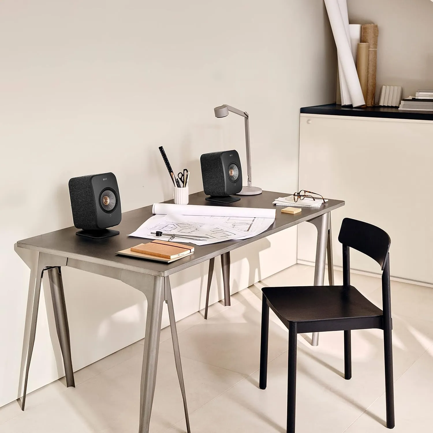 KEF LSX II Wireless HiFi Speaker System (Carbon Black)