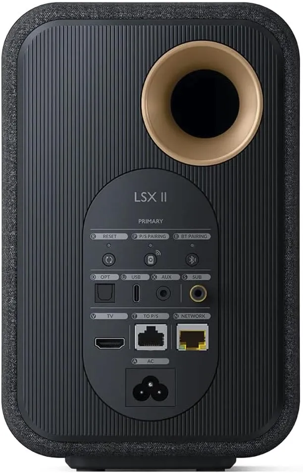 KEF LSX II Wireless HiFi Speaker System (Carbon Black)