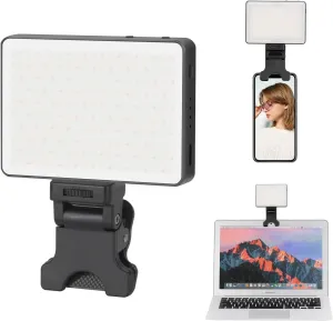 King Ma Portable Selfie Phone Light, 3 Mode LED Clip-on Light for iPhone, TikTok, Vlog, Computer Laptop Video Conferencing