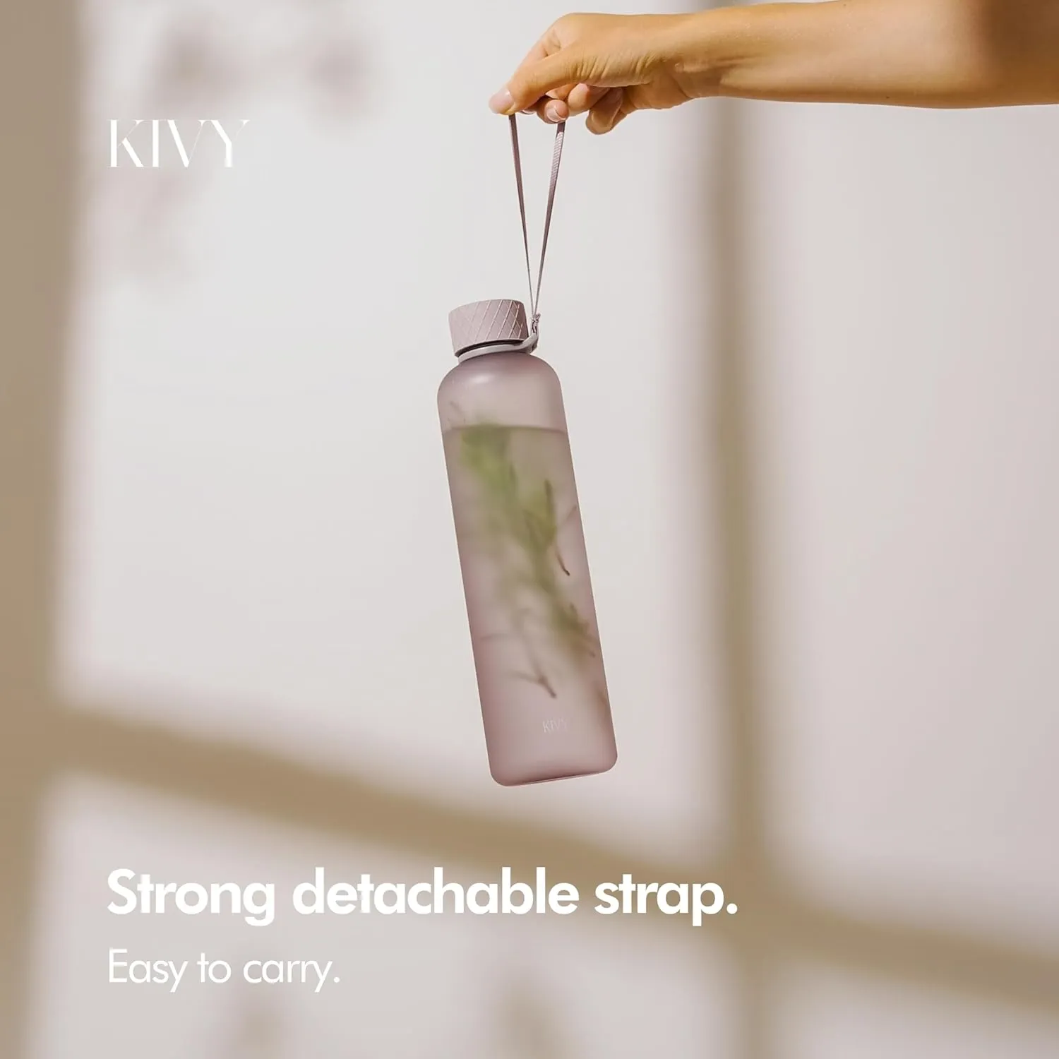 KIVY Slim Water Bottle 32oz [Lightweight & Shatterproof] - Reusable Tritan Water Bottle - Leak Proof Bottle for Women & Men - No Spill - Dishwasher Safe Water Bottle BPA Free