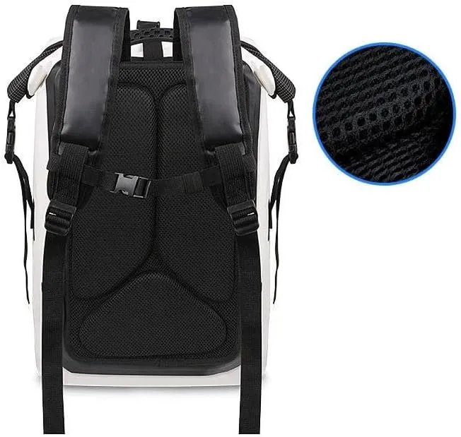 KOSTEN Backpack Pvc Waterproof Bag Swimming Backpack Large Capacity River Trekking Shoulder Backpacks-30L Black