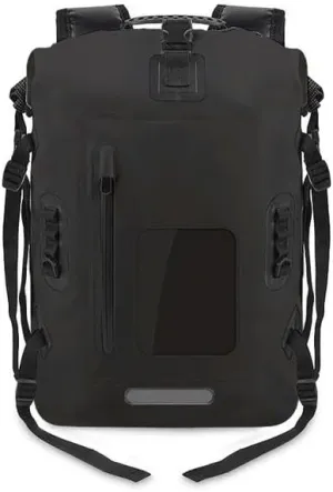 KOSTEN Backpack Pvc Waterproof Bag Swimming Backpack Large Capacity River Trekking Shoulder Backpacks-30L Black