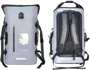 KOSTEN Backpack Pvc Waterproof Bag Swimming Backpack Large Capacity River Trekking Shoulder Backpacks-30L Grey