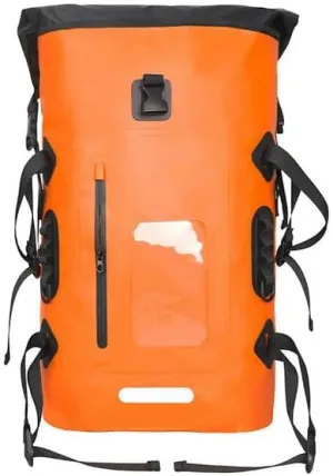 KOSTEN Backpack Pvc Waterproof Bag Swimming Backpack Large Capacity River Trekking Shoulder Backpacks-30L Orange