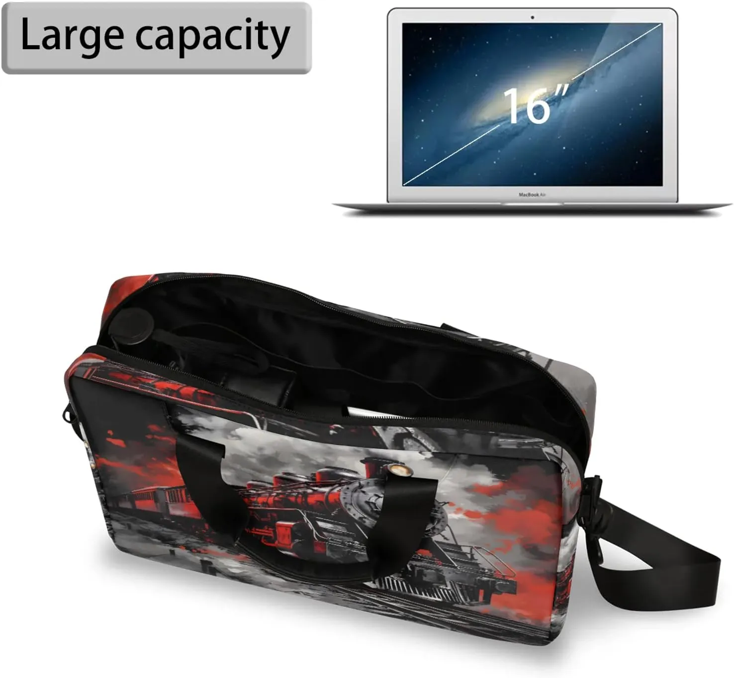 Laptop Bag 15.6 Inch Laptop Sleeve Case with Shoulder Straps Computer Slim Briefcase for Men and Women