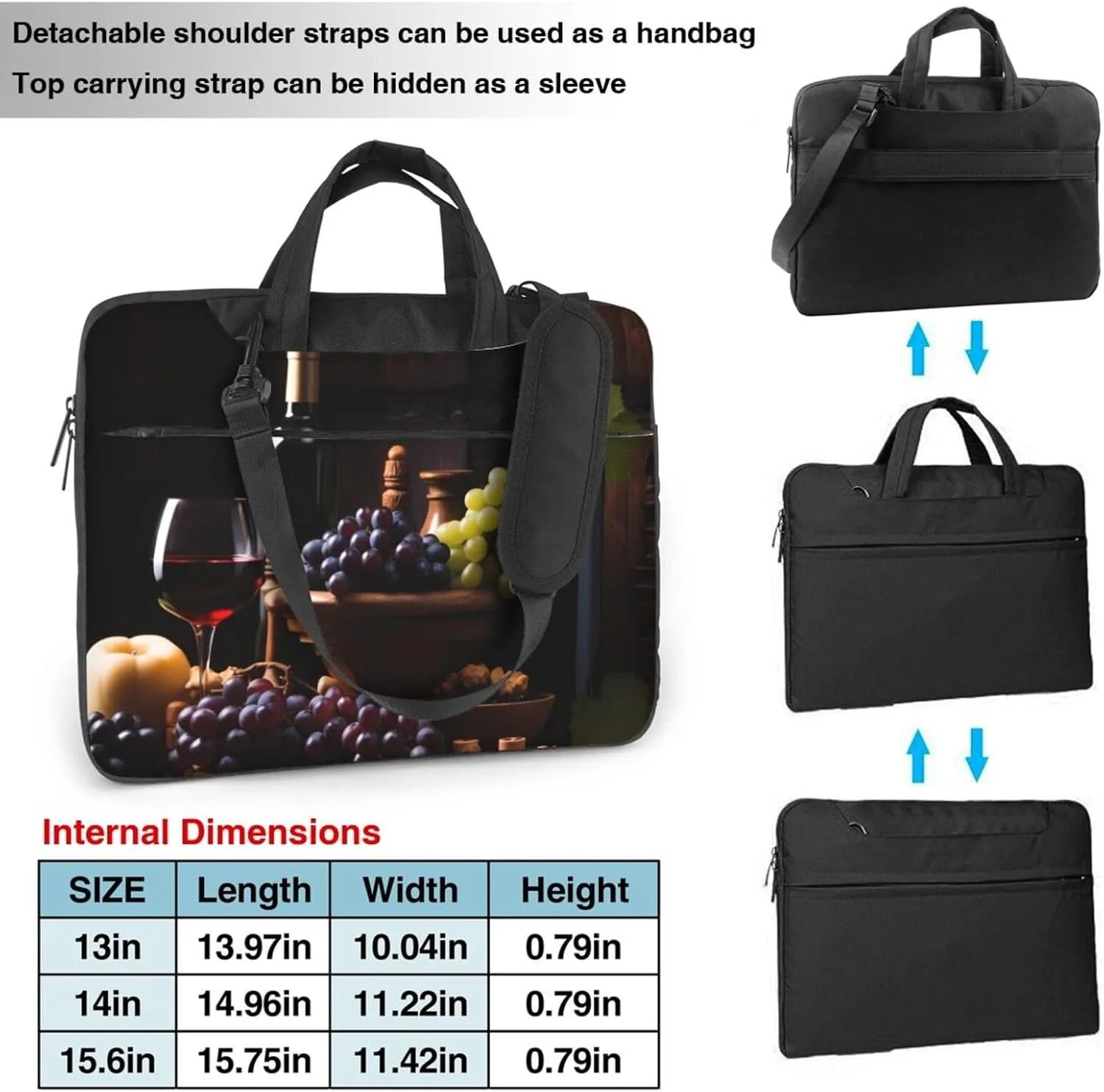 Laptop Bag fit,Skull and US Flag Laptop Briefcase, Suitable for Office School Travel