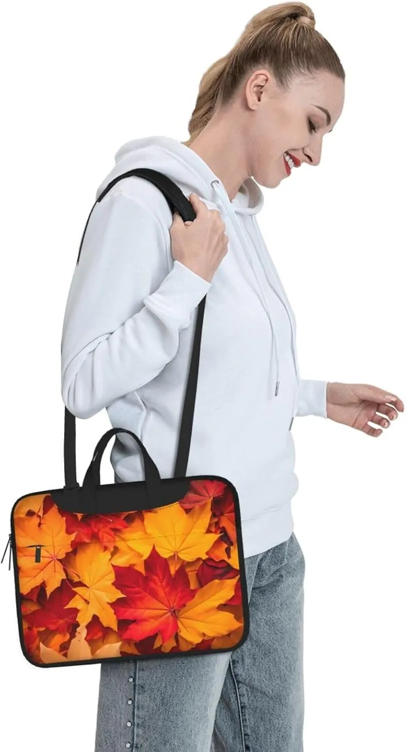 Laptop Bag fit,Thanksgiving Turkey Pumpkin Harvest Handbag CrossbodyBag, Suitable for Office School Travel