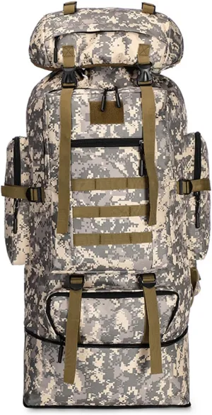 Large Capacity Backpack 100L, Outdoor Hiking Backpack Camping Trekking Survival Backpacks for Cycling, Climbing