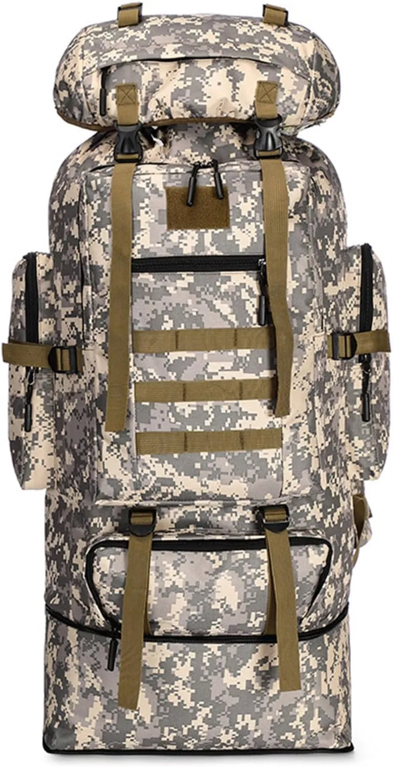 Large Capacity Backpack 100L, Outdoor Hiking Backpack Camping Trekking Survival Backpacks for Cycling, Climbing
