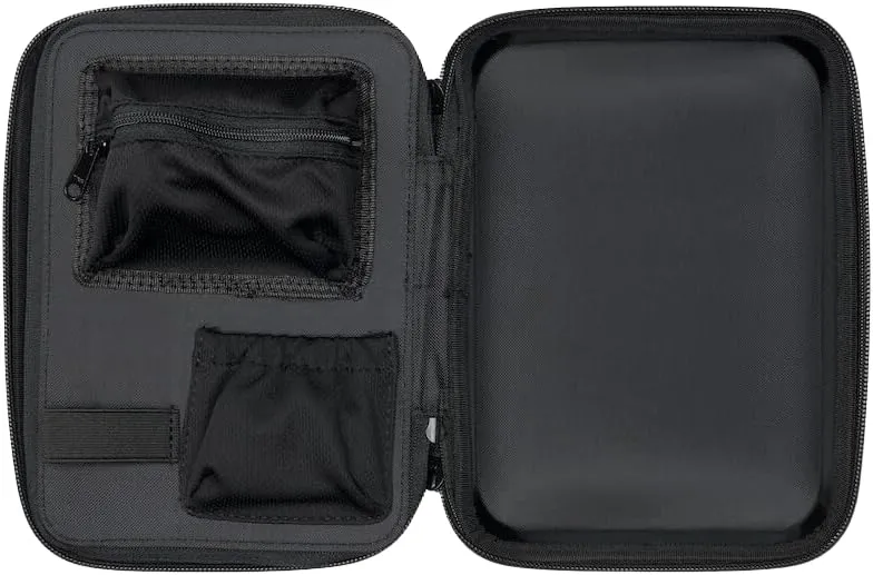 Large Diabetes Travel Case Hard Shell, Organizer for Glucose Monitor, Insulin Pen, BGL Strips, Syringe, Needles & Diabetic Supplies, Premium & Durable with Extra Compartment, Black