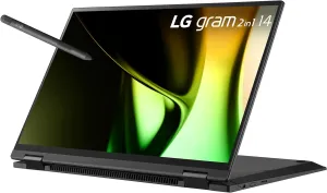 LG gram 14-Inch 2in1 Lightweight Laptop Intel Evo Edition - Intel Core Ultra 5 Processor Windows 11 Home 16GB RAM 512GB SSD - Black