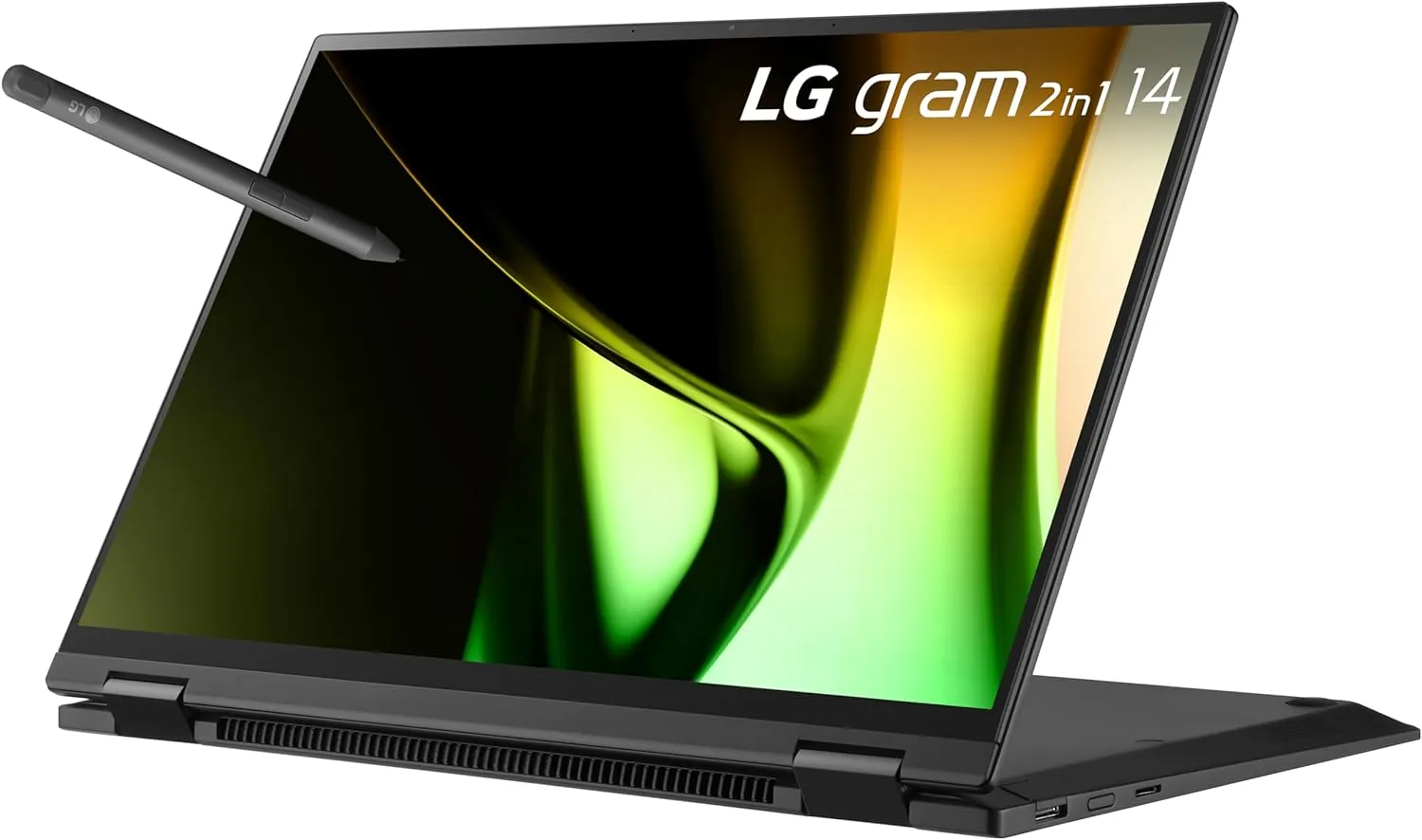 LG gram 14-Inch 2in1 Lightweight Laptop Intel Evo Edition - Intel Core Ultra 5 Processor Windows 11 Home 16GB RAM 512GB SSD - Black