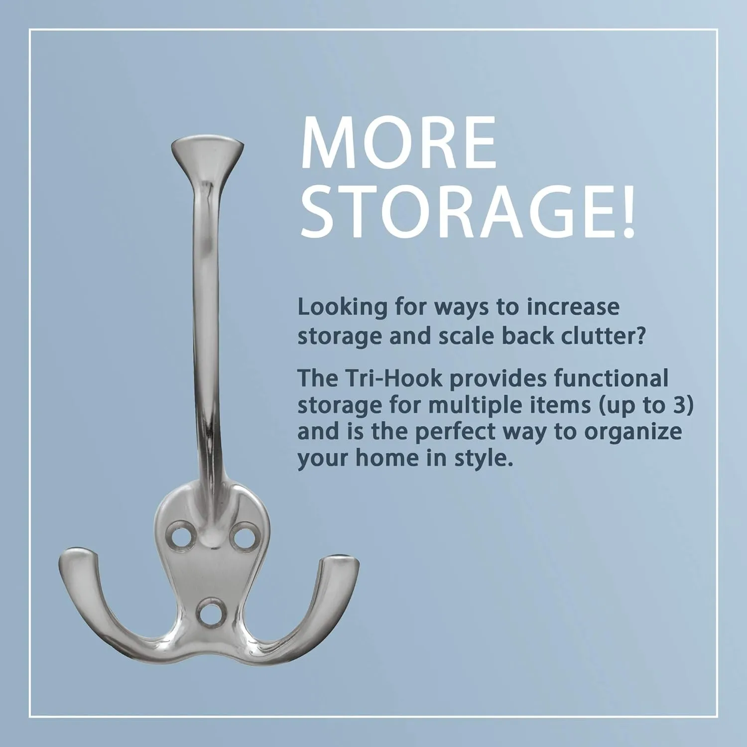 Liberty Hardware 129848 Wall Mounted Coat Rack with 5 Decorative Hooks, 27-Inch, Satin Nickel and White