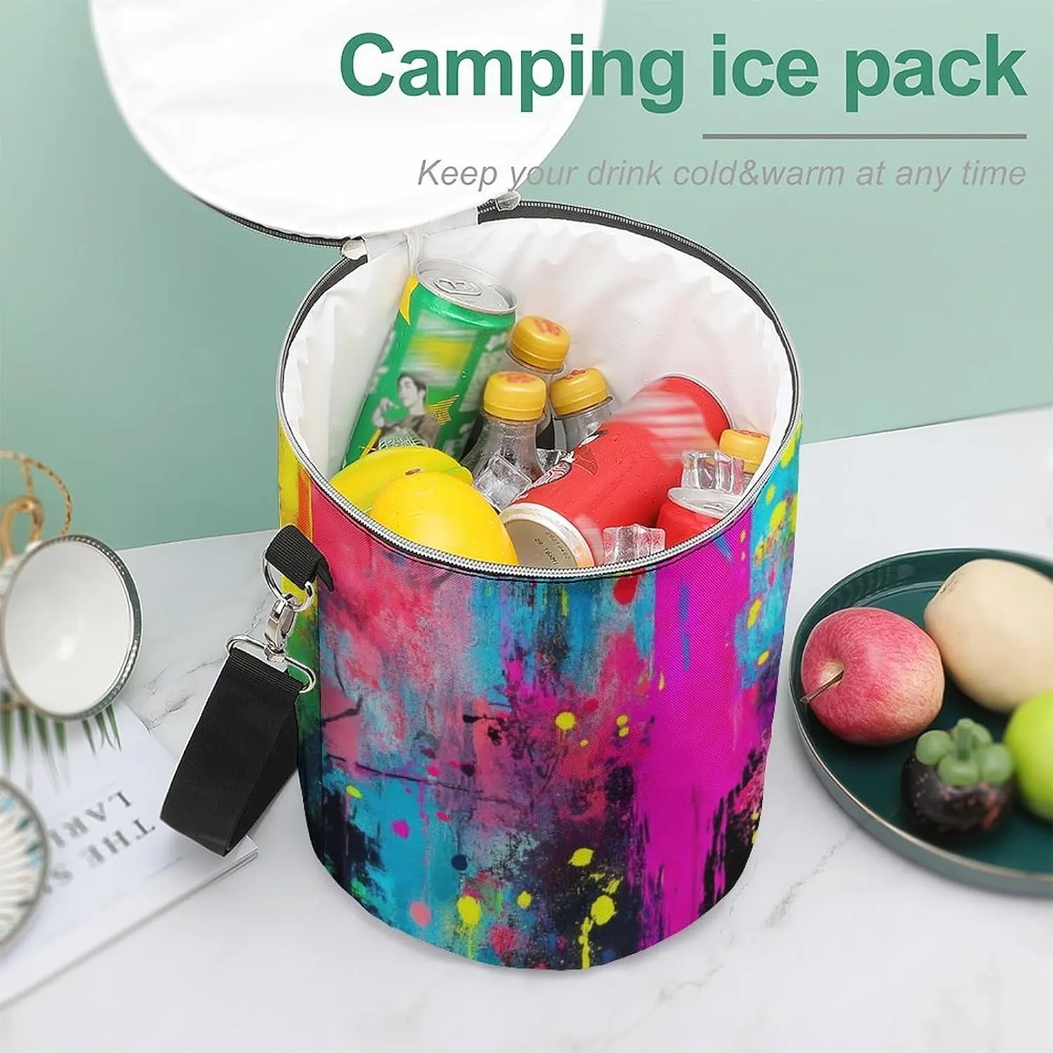 Lightweight Travel Cooler with Adjustable Straps, Leak-Proof Cooler Backpack