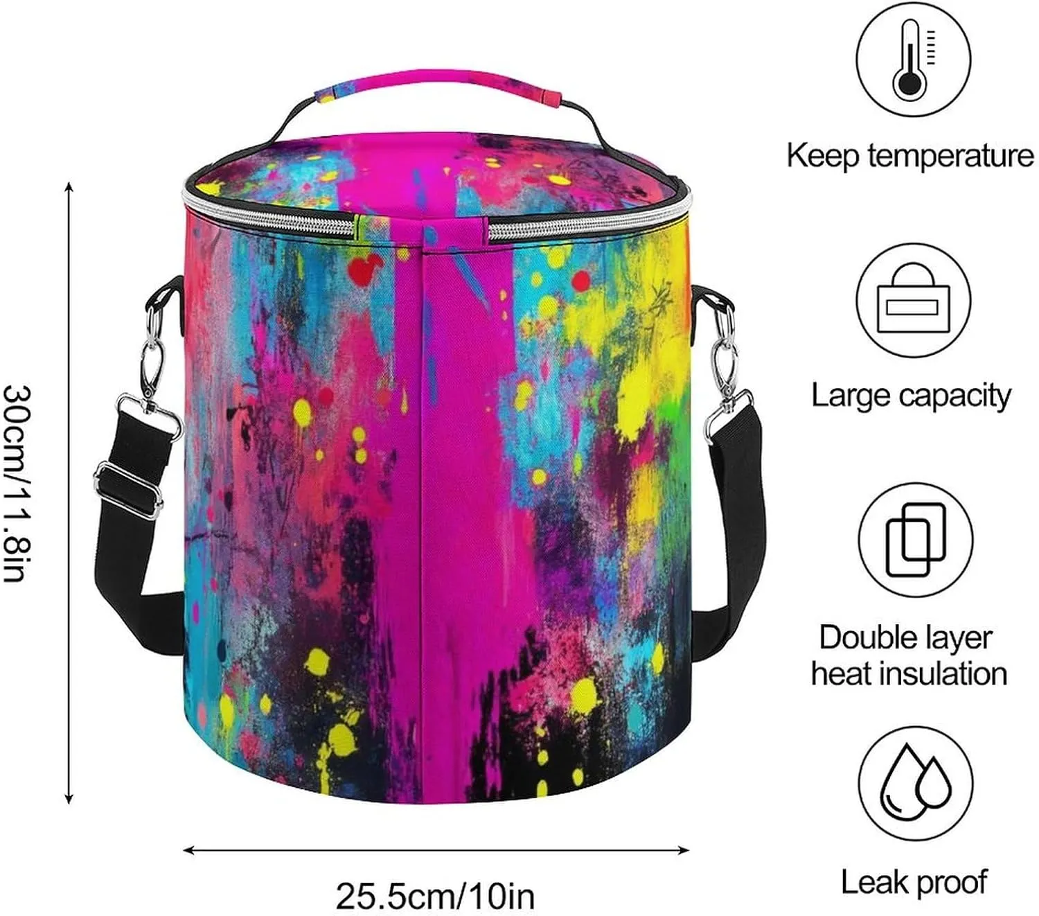 Lightweight Travel Cooler with Adjustable Straps, Leak-Proof Cooler Backpack