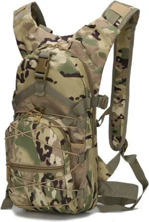 liuwei Military Molle Tactical Backpack,Outdoor Travel 15L Waterproof Oxford MOLLE Army Backpack, Breathable daypack Bag for Climbing Trekking Hiking Sports,Cp
