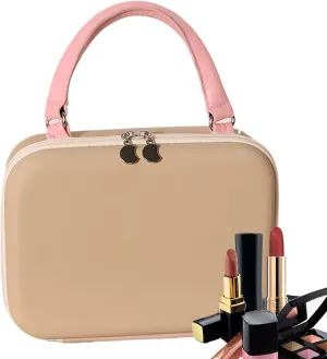 Makeup Bag, Small Portable Cosmetic Organizer, Flexible Compartment Storage 9.45x3.15x7.09 inches, Travel-Friendly Zipper Case, (Compact Size), Ideal for Family, Friends, Gym