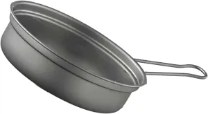 Metal Camping Cook Pots Outdoor Camping Cookware with Folding Handle Portable Tableware Cooking Pots Frypan Cookware
